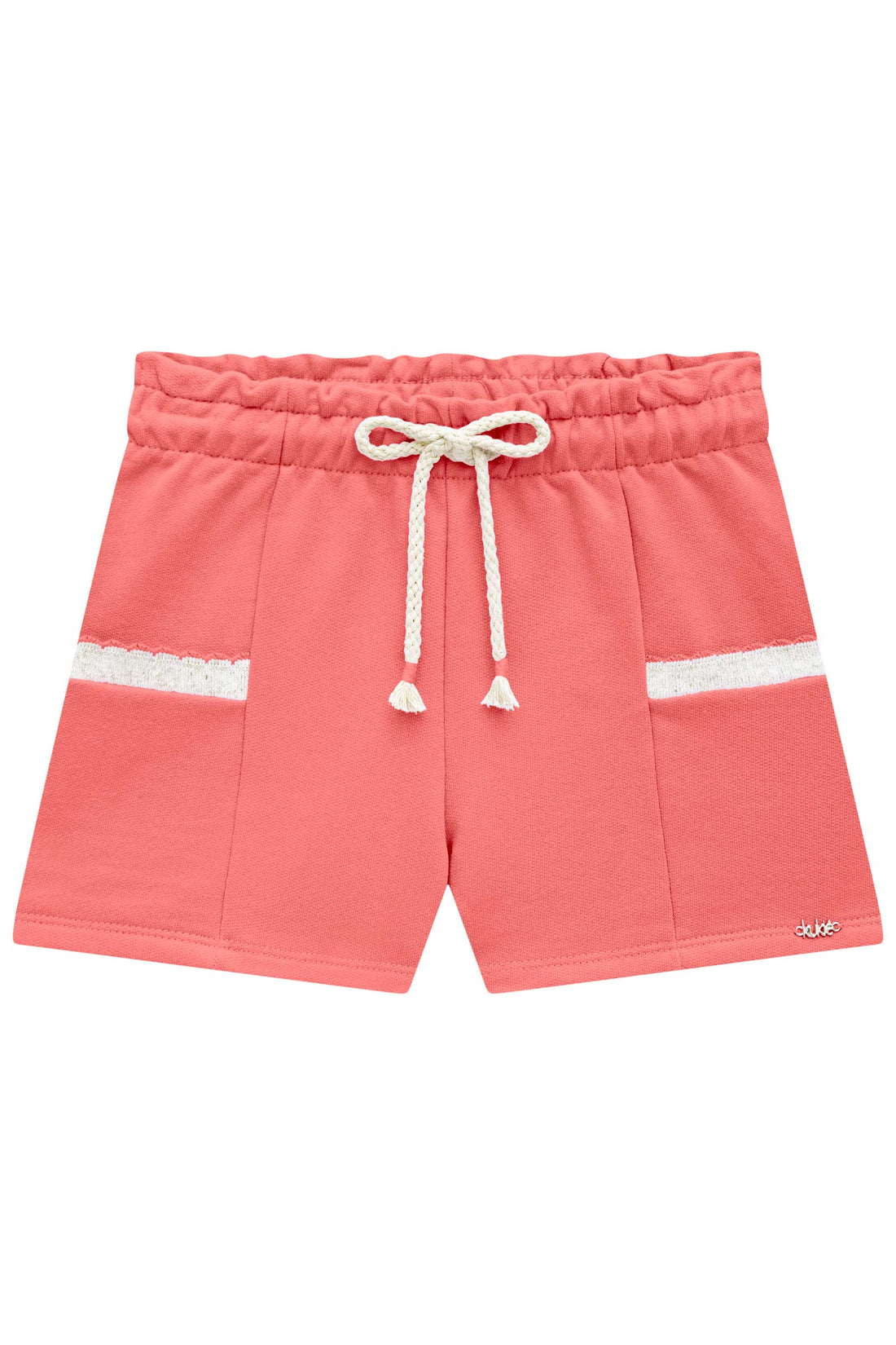 Shorts Infantil Kukie Verão Moletinho Laranja
