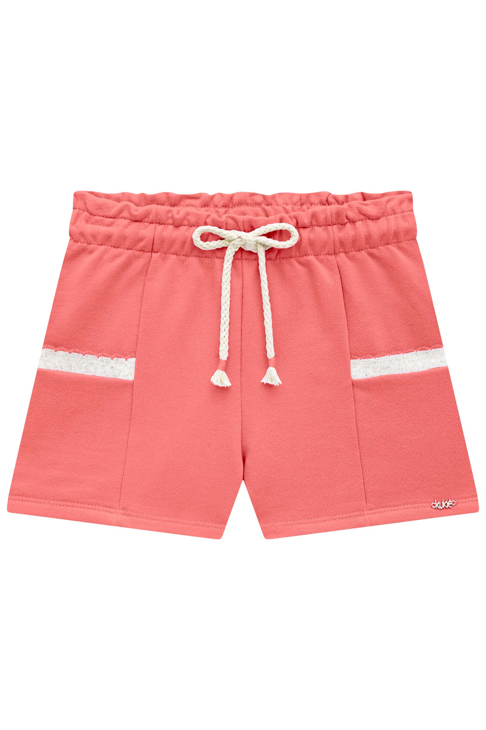 Shorts Infantil Kukie Verão Moletinho Laranja