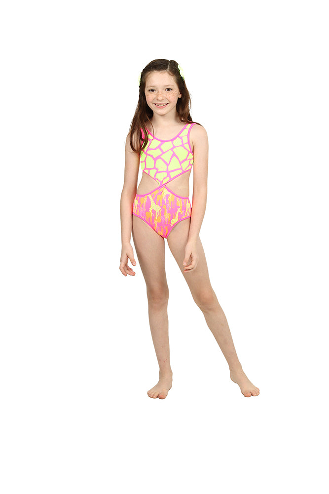 Maiô Infantil Siri Kids Dupla Face Carol Estampa Girafa 39099