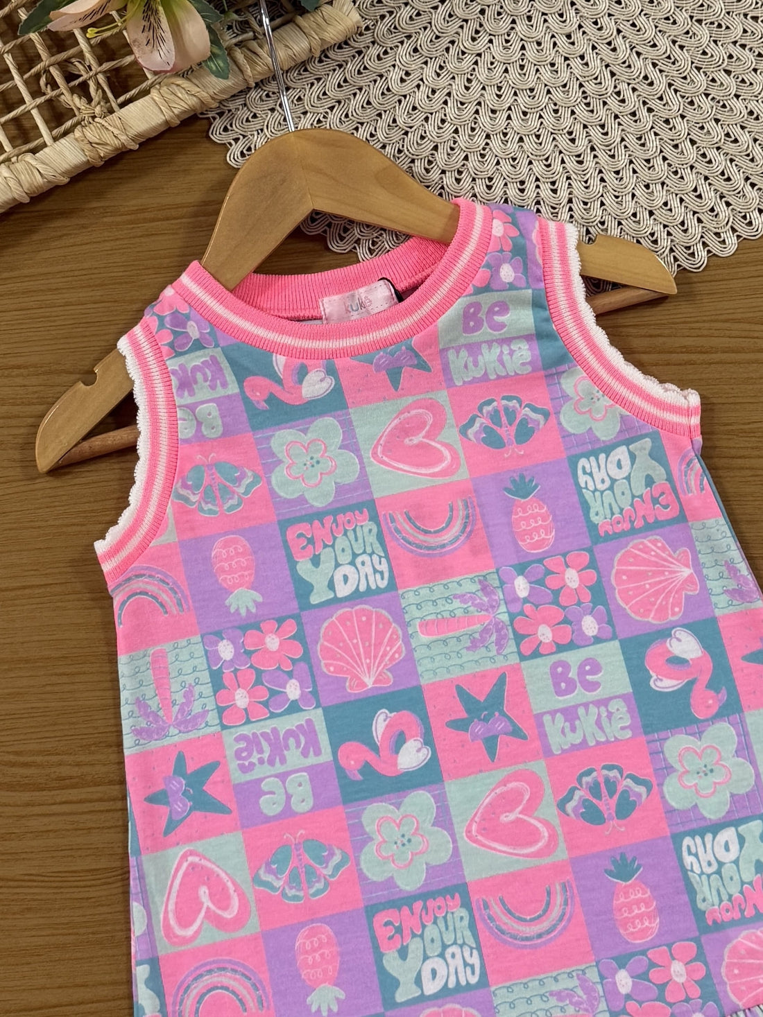 Vestido Infantil Kukiê Verão Estampado