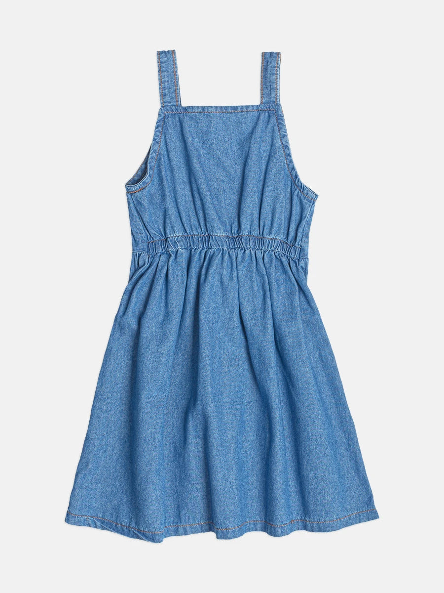 Vestido Infantil Bimbi Jeans Floral