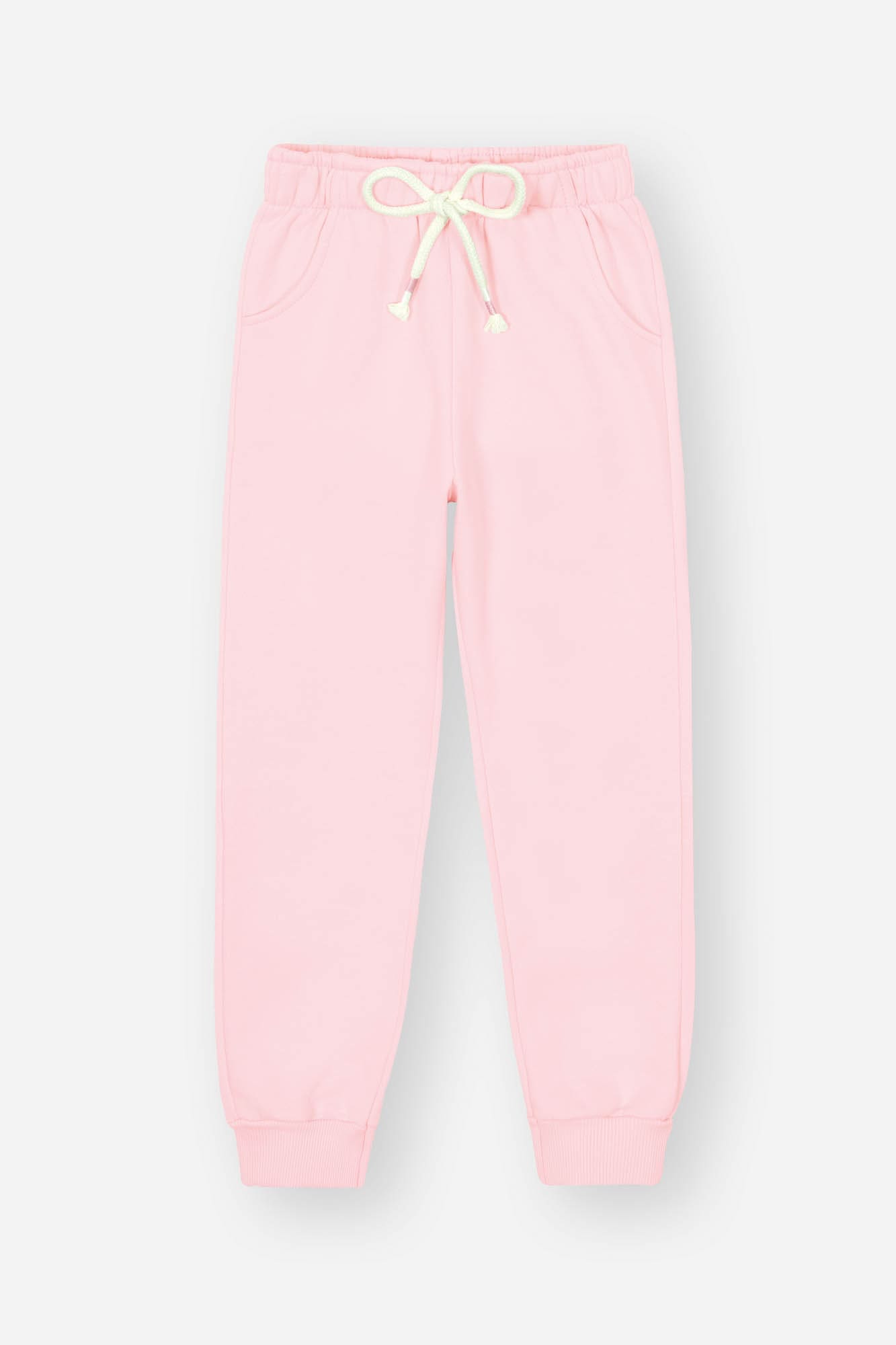 Conjunto Infantil Cinti Inverno Calça e Moletom Flanelado Rosa Ursinha com Bolso