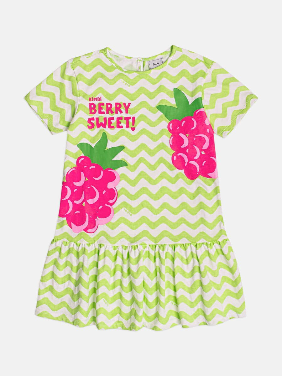 Vestido Infantil Bimbi Verde Frutinha