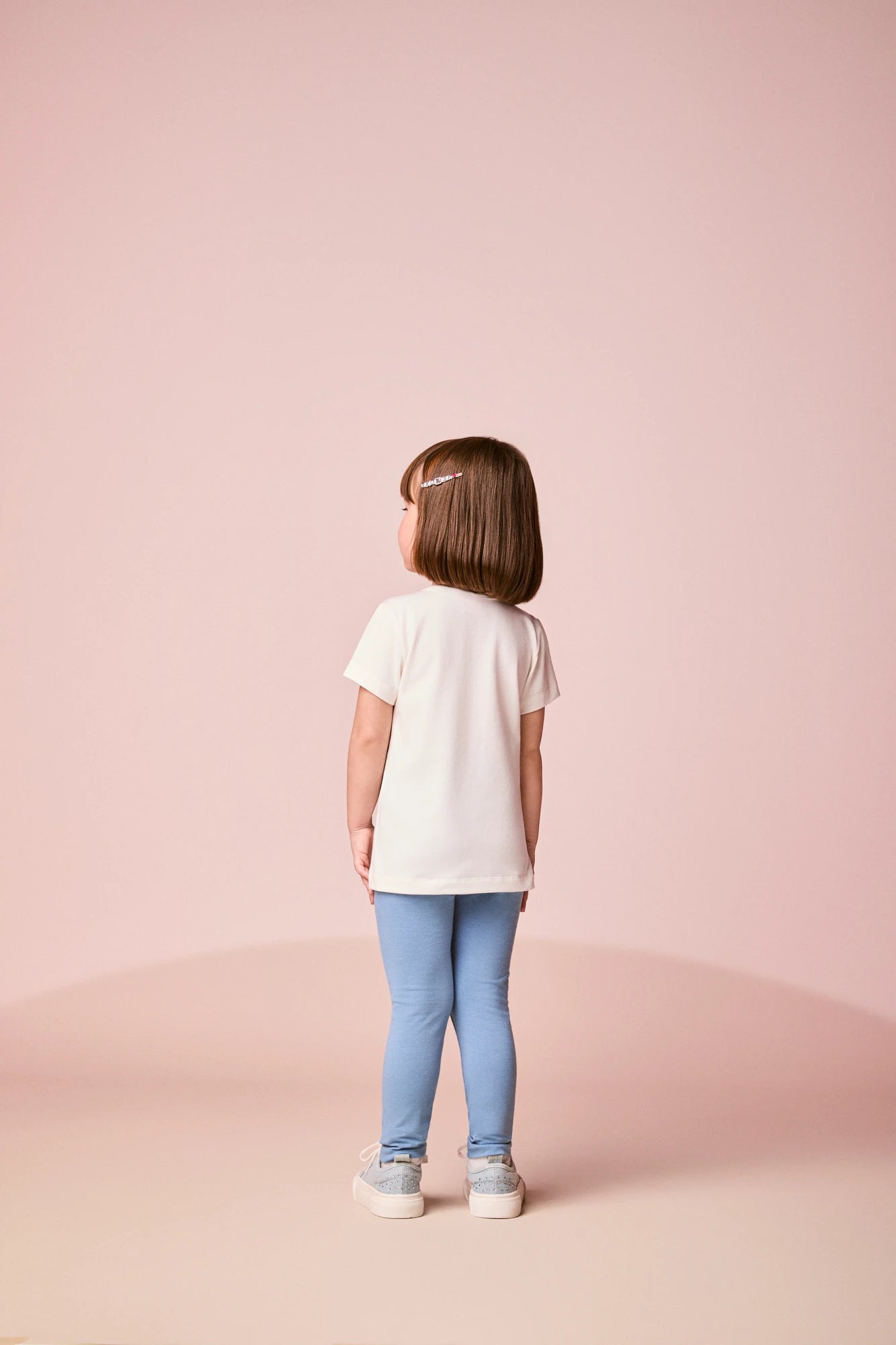 Conjunto Infantil Momi Inverno com Calça Legging Azul e Blusa Manga Longa Bolsinha 3D