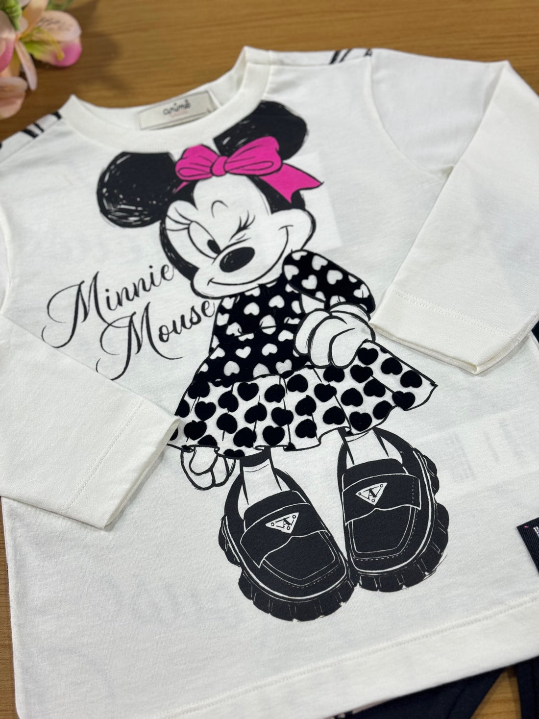 Conjunto Infantil Animê Inverno Calça e Blusa Minnie