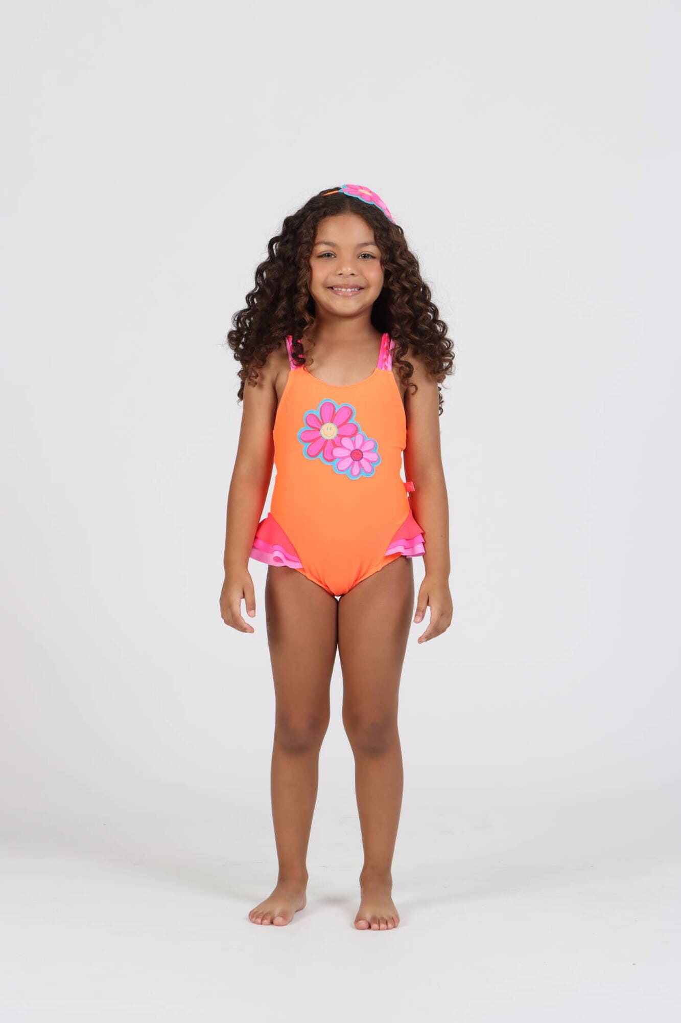 Maiô Infantil Siri Kids Tamy Happy Flower 40291