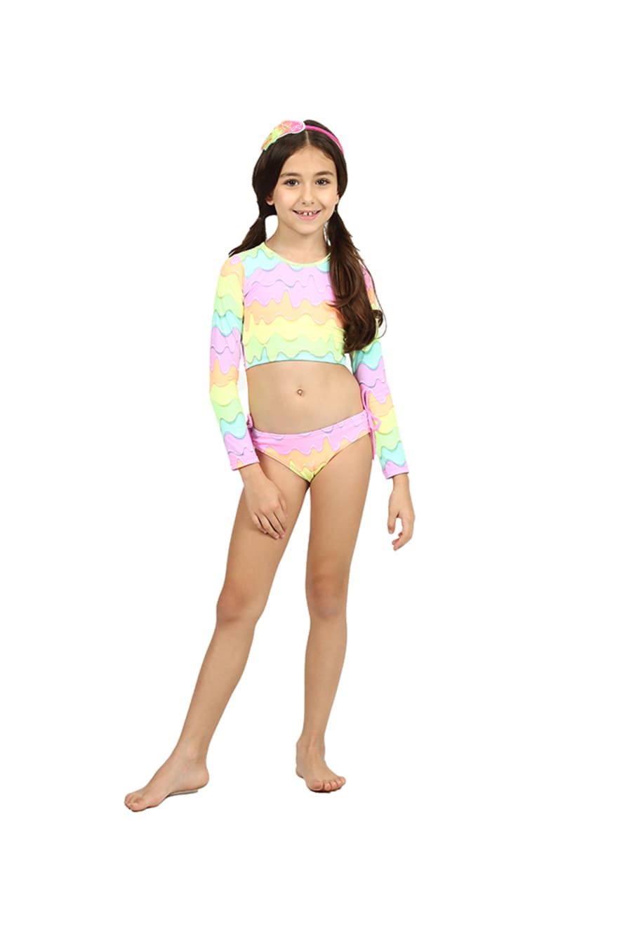 Biquíni Infantil Siri Kids Cropped Manga Longa Amanda Sorvetinho 39181