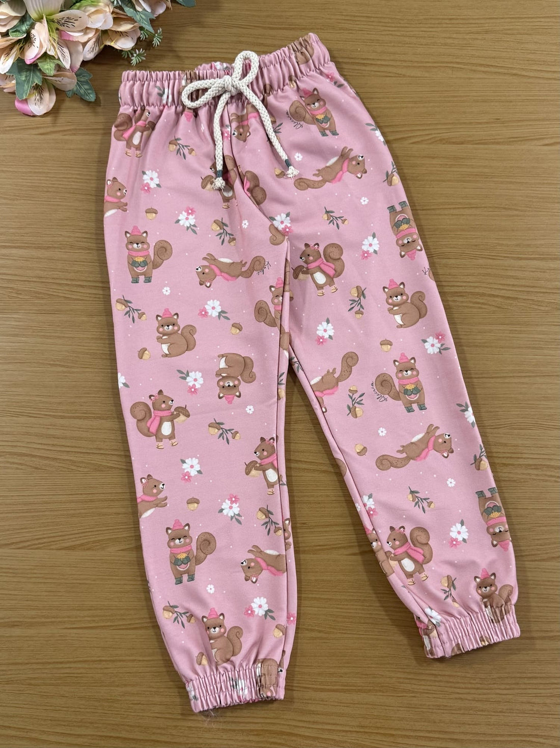 Conjunto Infantil Kukiê Alecrim Inverno com Calça  e Jaqueta Boxy Esquilinhos