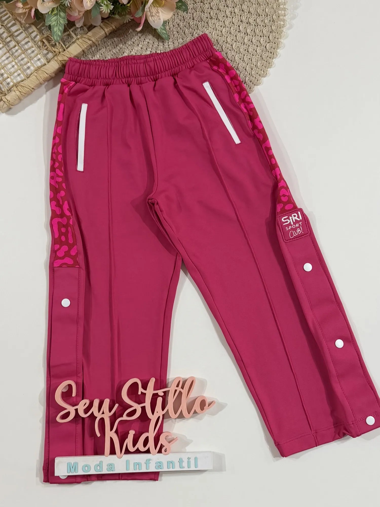 Calça Infantil Siri Kids Sport Térmica Bia Pink 42677