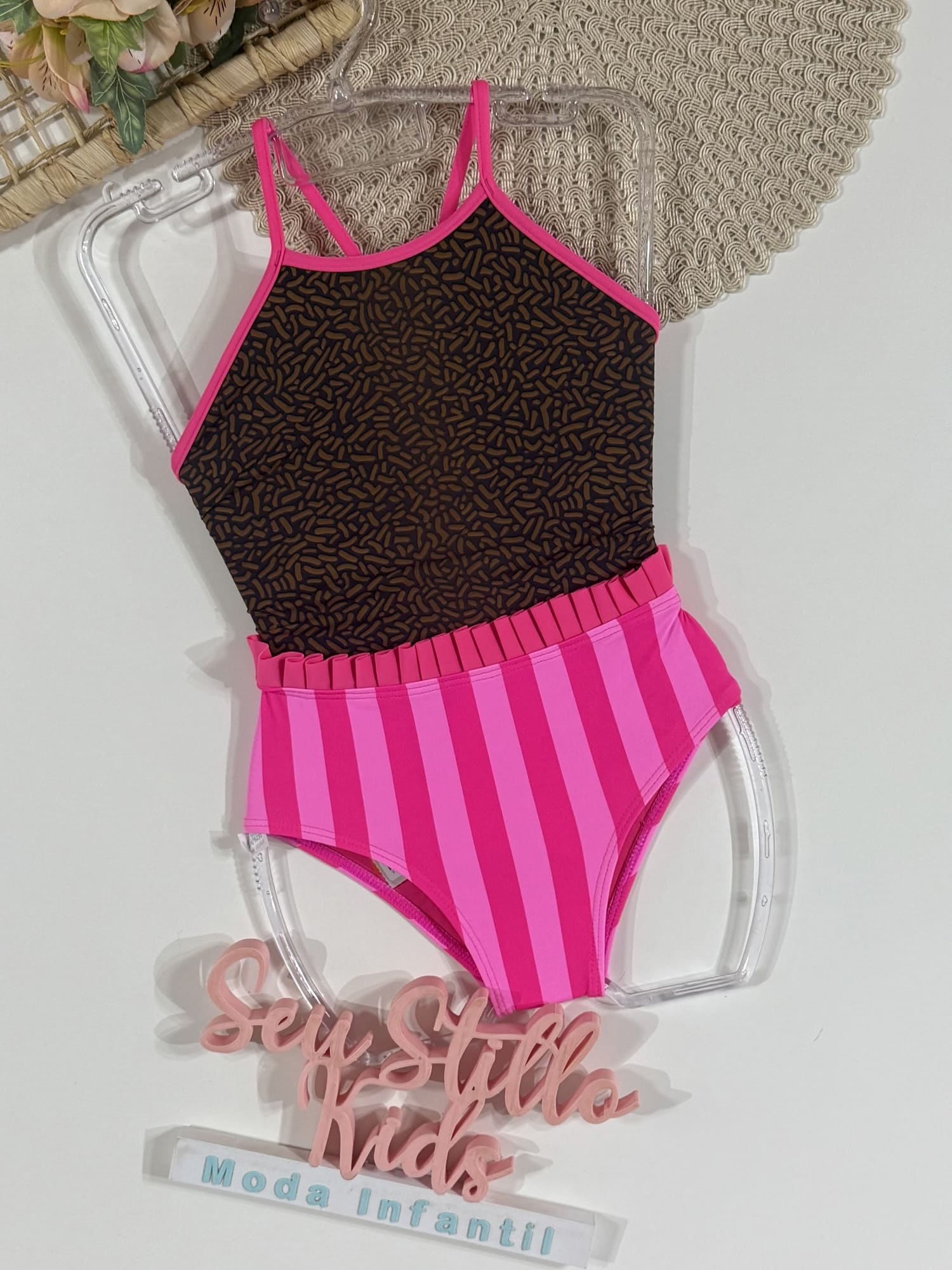 Maiô Infantil Siri Kids Malu Brigadeiro 40167