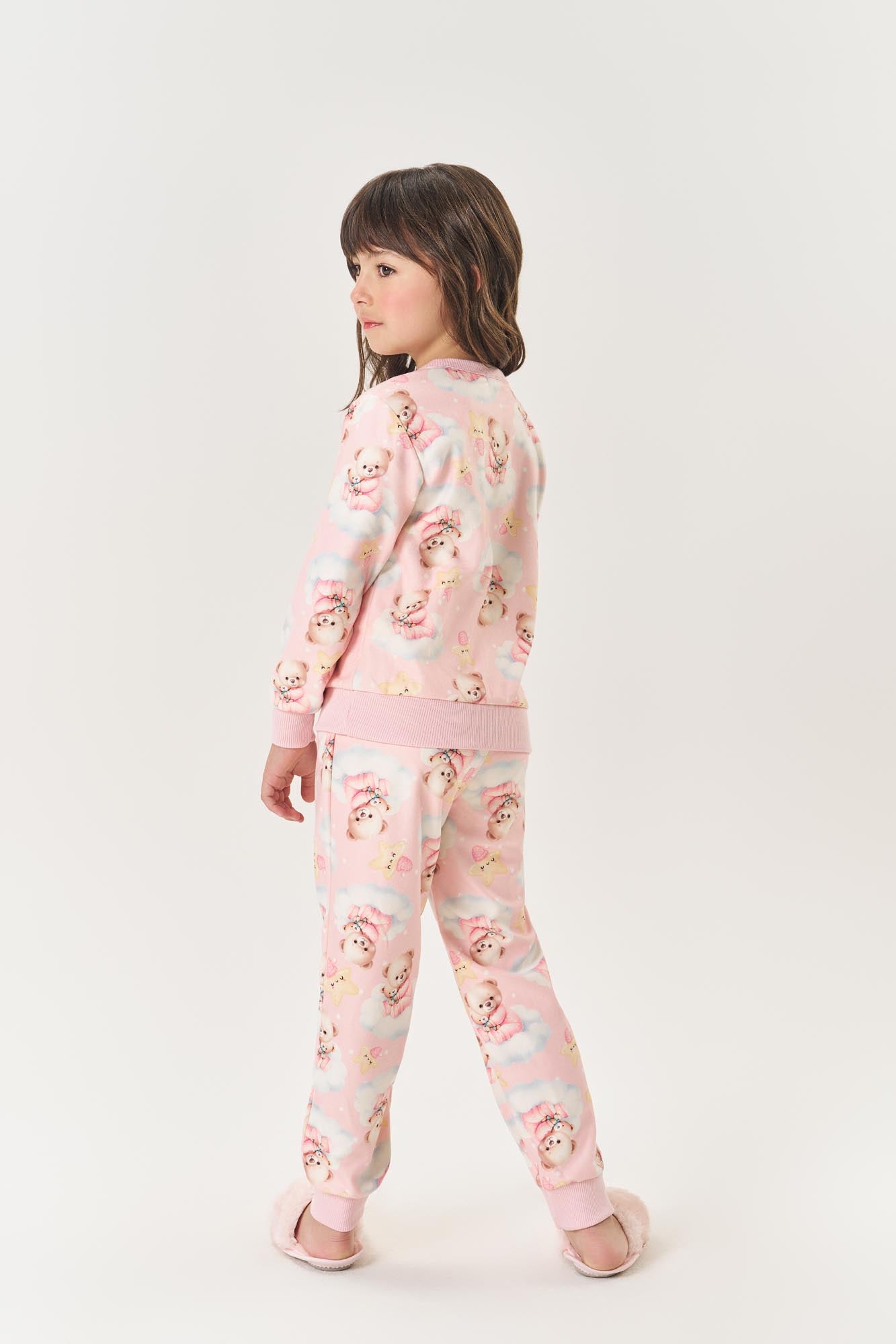 Pijama Infantil Cinti Inverno Calça e Blusa Soft Ursinho