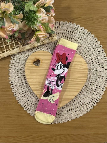 Meia Infantil Lupo 3/4 Minnie Disney
