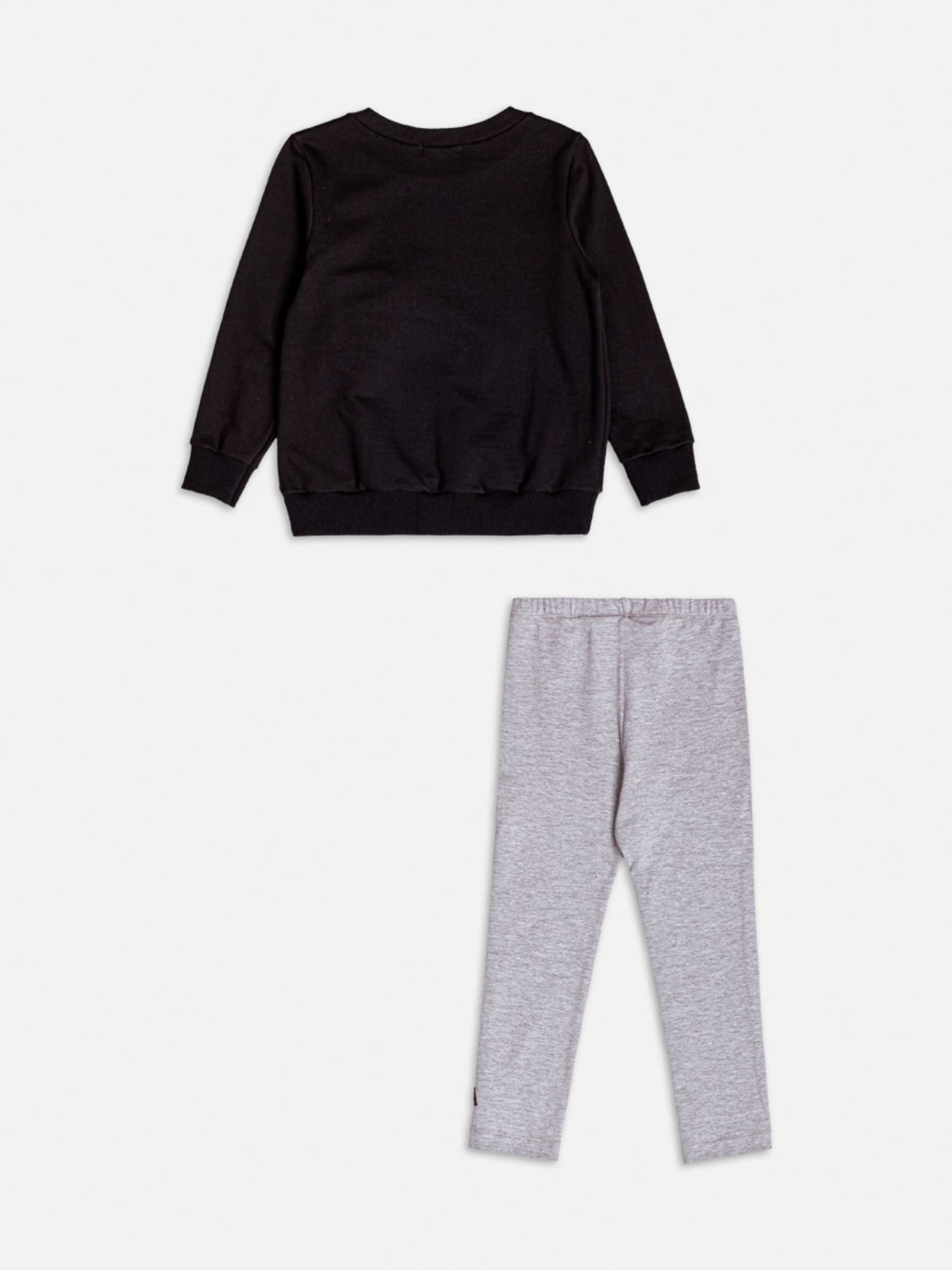 Conjunto Infantil Momi Inverno com Calça e Casaco Preto Dumbo