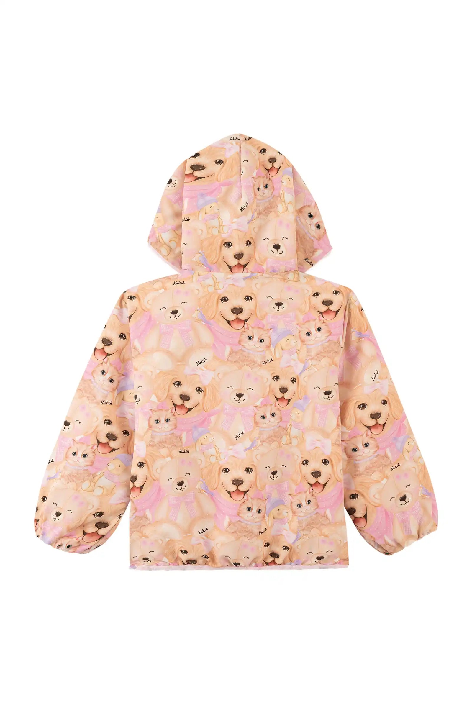 Jaqueta Infantil Kukiê Inverno Dupla Face Animais