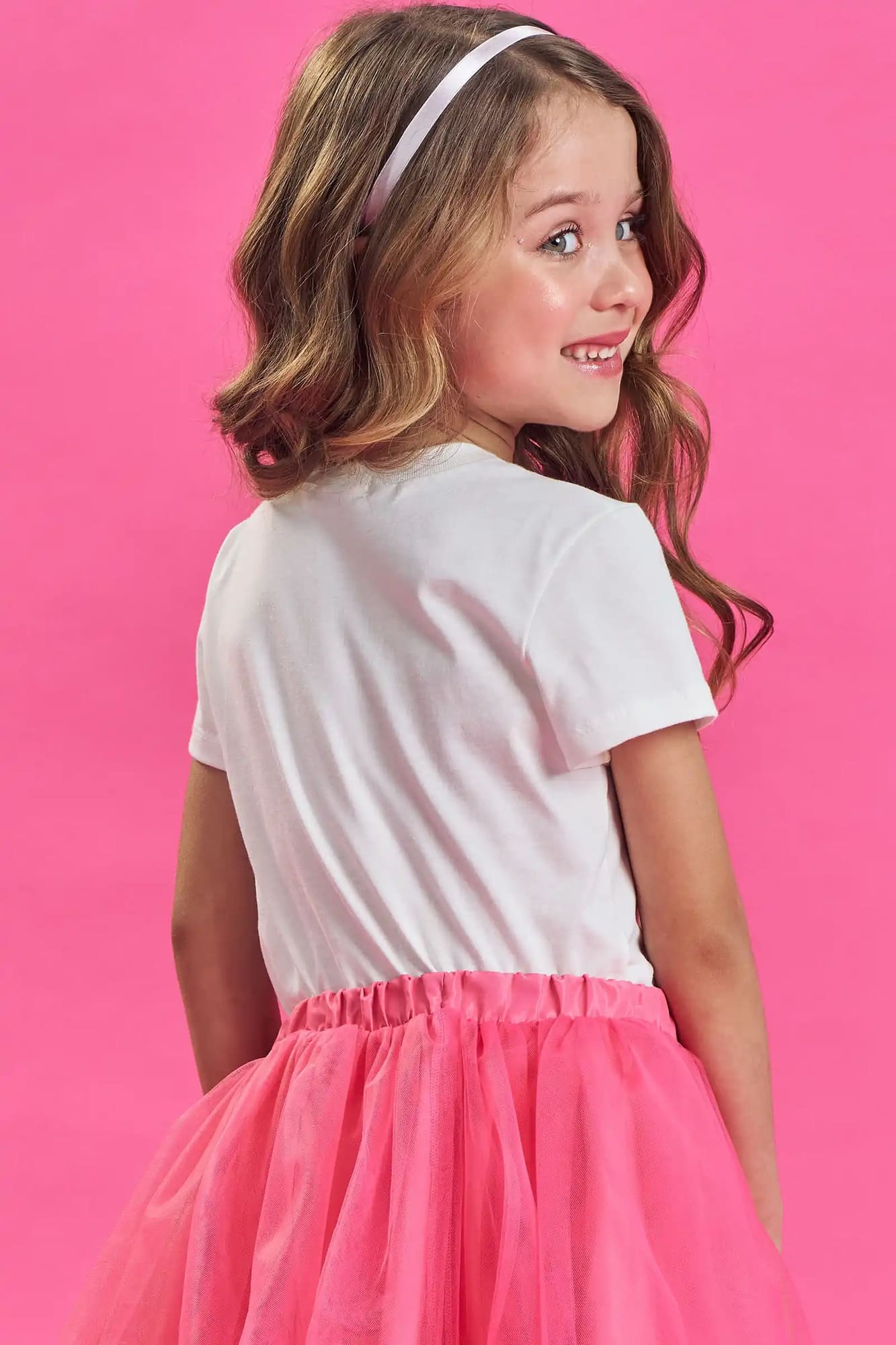 Blusa Infantil Kukiê Verão Branca Princesa Aurora