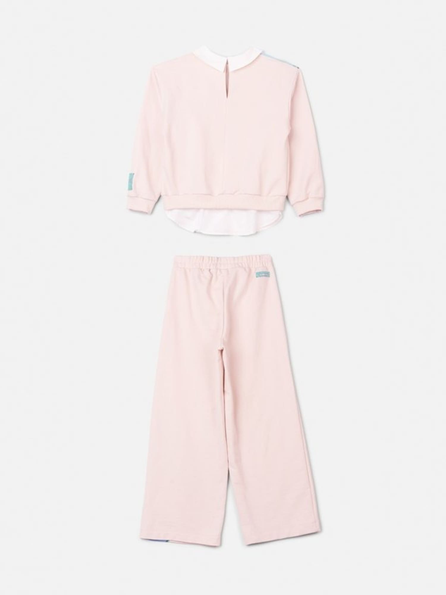 Conjunto Infantil Animê Inverno com Calça e Moletom sem Flanela Bege Stitch Disney