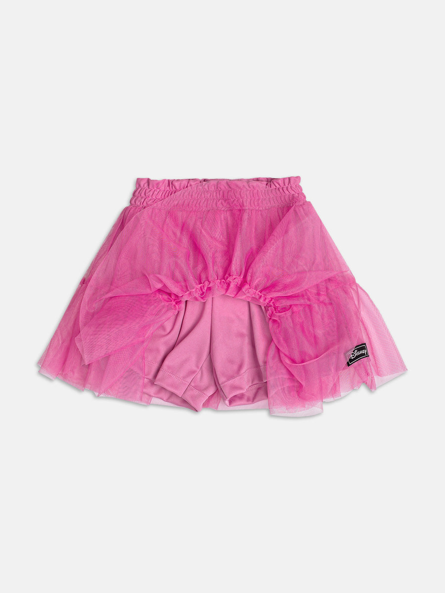 Conjunto Infantil Momi Verão com Saia em Tule e Blusa Rosa Bela Adormecida