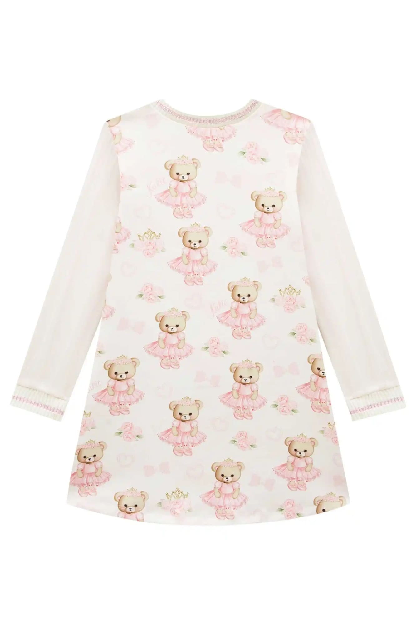 Vestido Infantil Kukie Inverno Ursinha Princesa