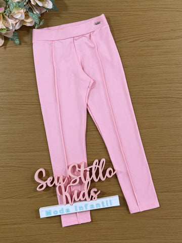 Calça Legging Infantil Kukiê Inverno Térmica Rosa