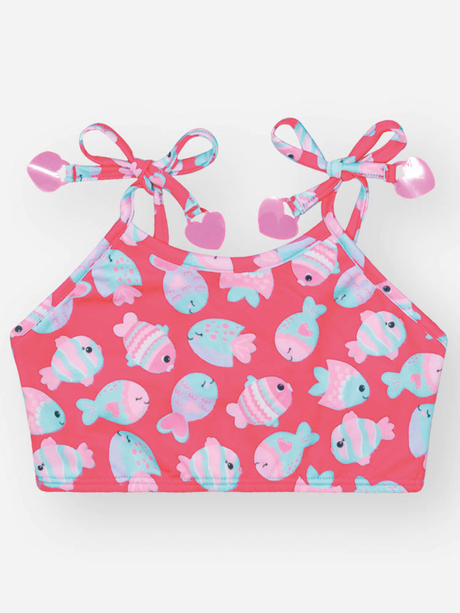 Biquíni Infantil Cinti Verão Rosa Peixinhos