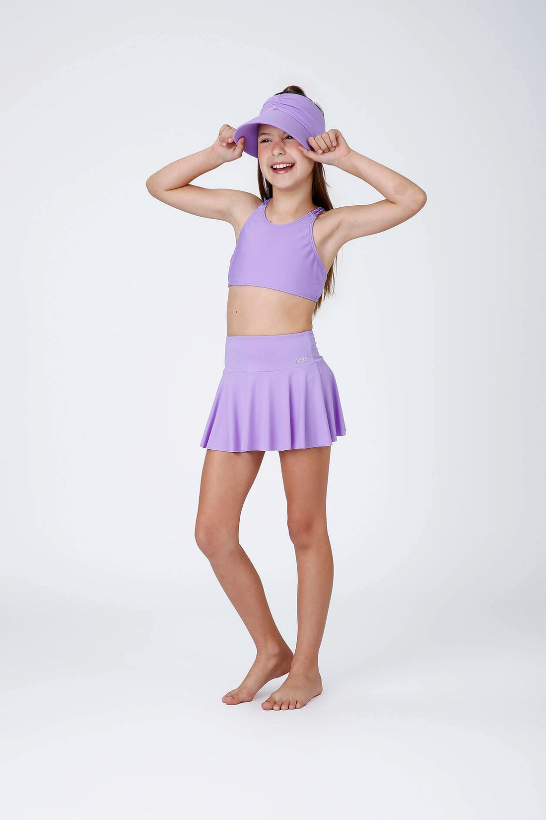 Saia Infantil Siri Kids Lilás Luisa Lavanda 43065