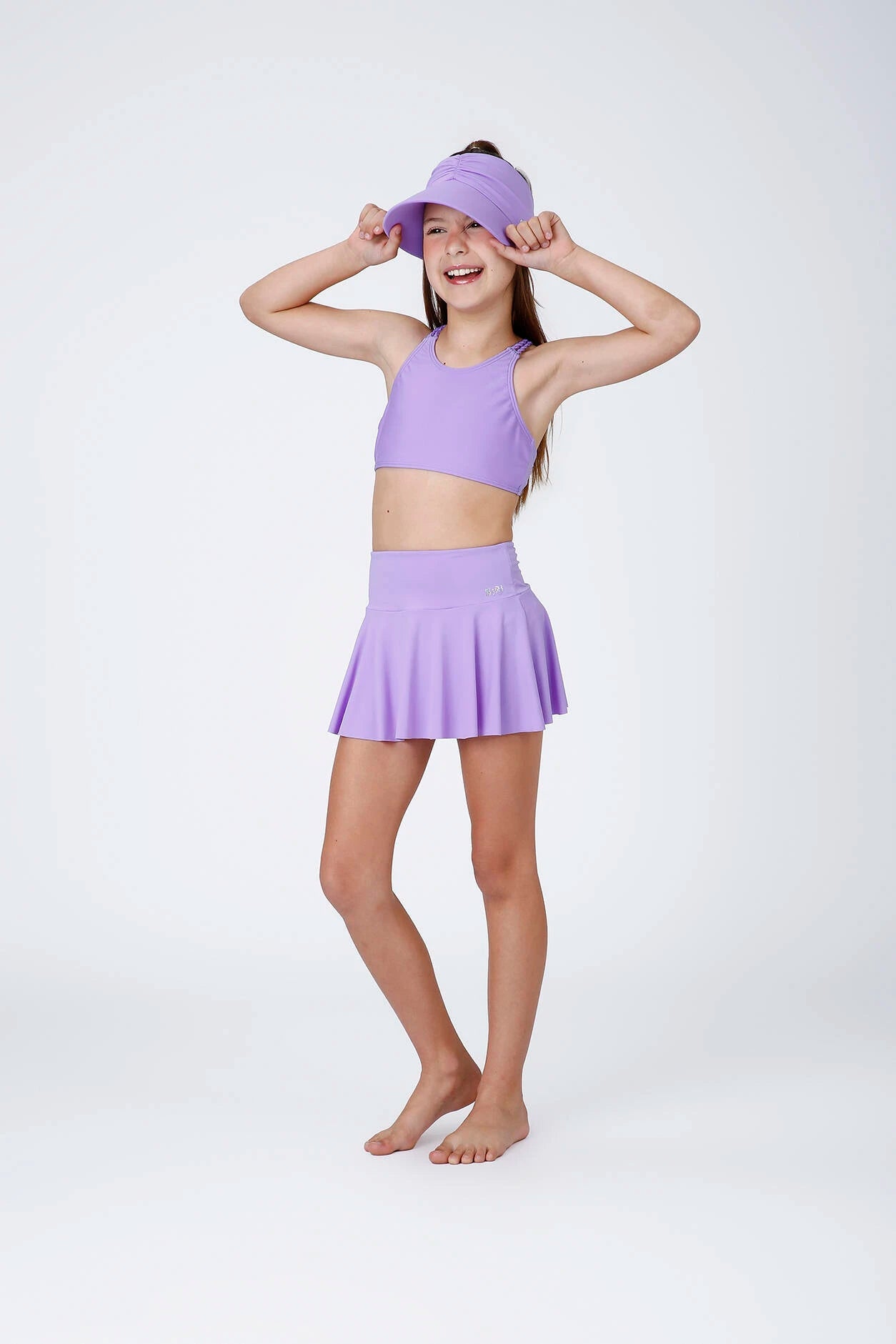Saia Infantil Siri Kids Lilás Luisa Lavanda 43065