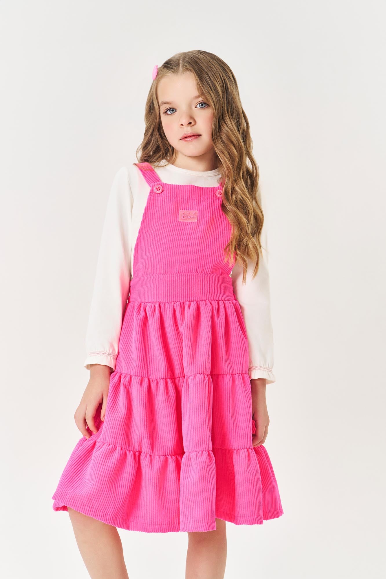 Salopete Infantil Cinti Inverno Com Blusa Manga Longa