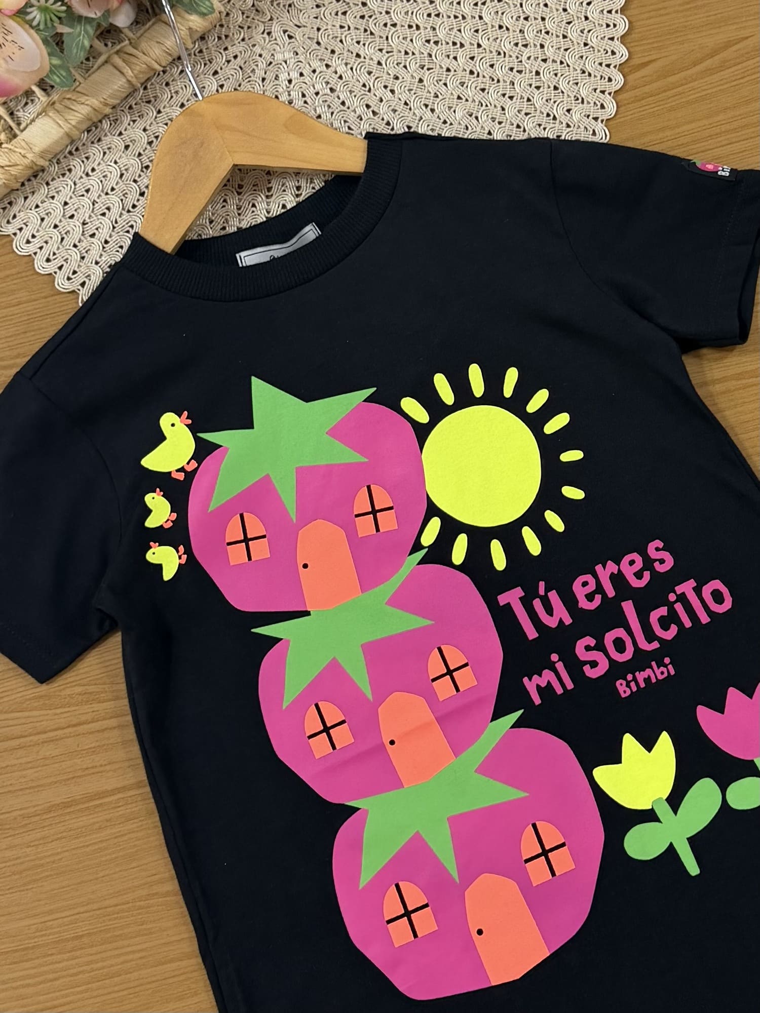 Vestido Infantil Bimbi Inverno Preto Solzinho