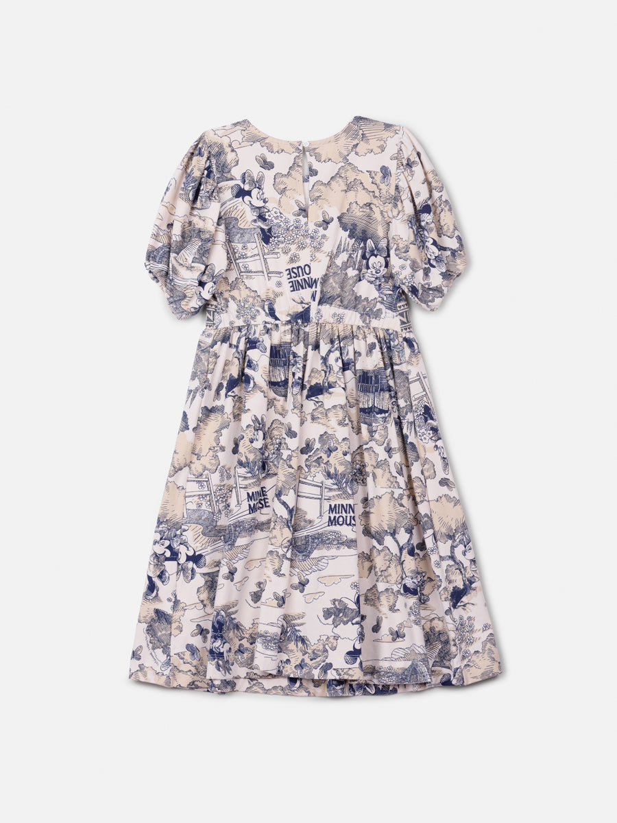 Vestido Infantil Animê Inverno Minnie Disney