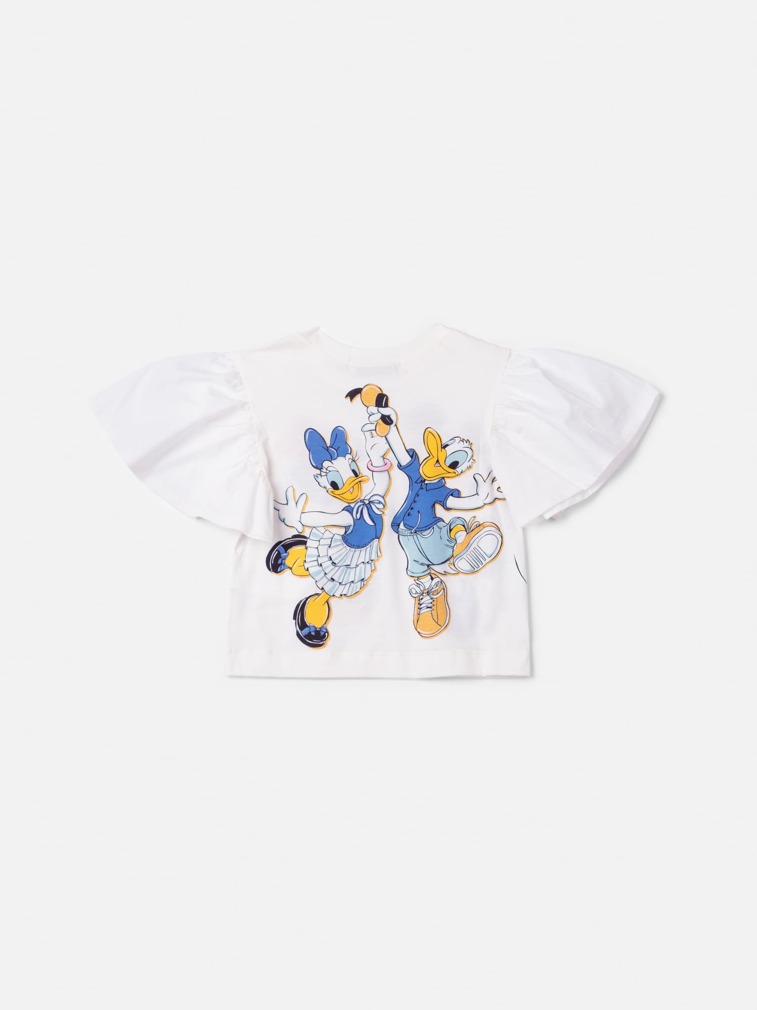 Blusa Infantil Animê Verão Branca Mickey e Amigos Disney
