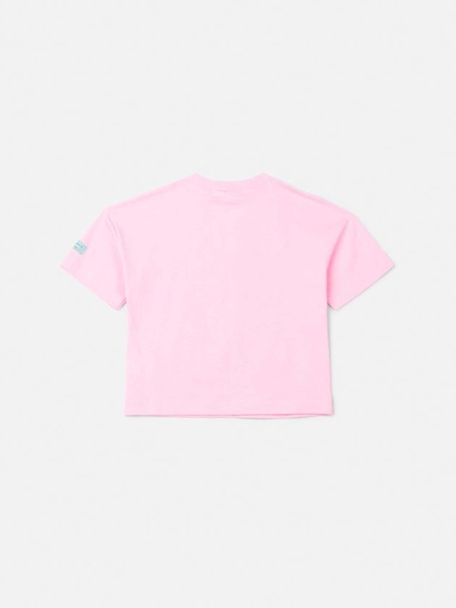Blusa Infantil Animê Rosa Stitch com Strass Disney