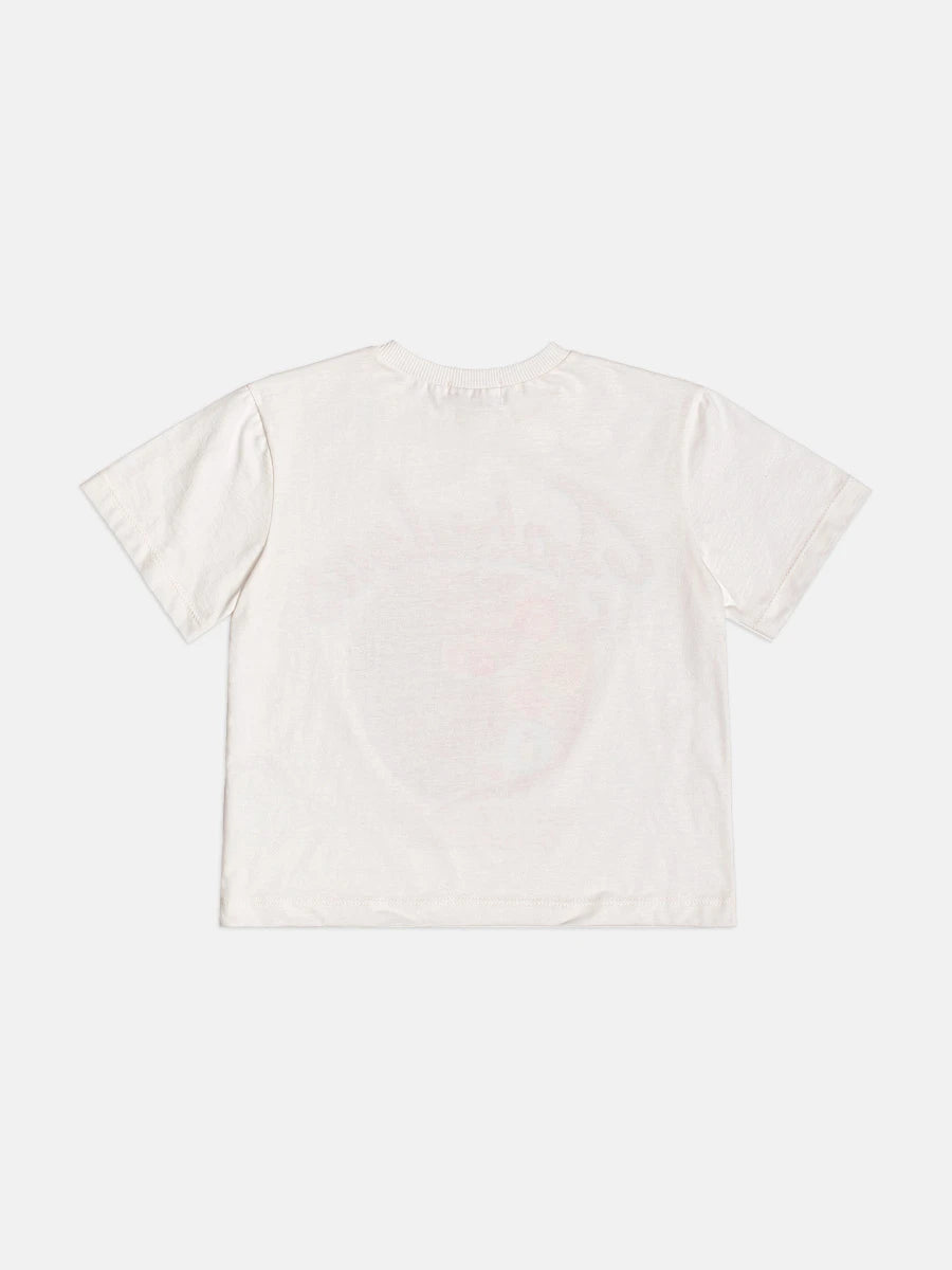 Blusa Infantil Menina Momi Branca Maçã