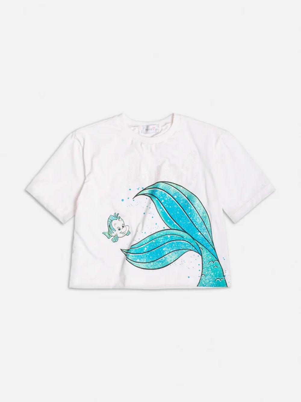 Conjunto Infantil Momi Verão Saia Tule e Blusa Pequena Sereia Azul