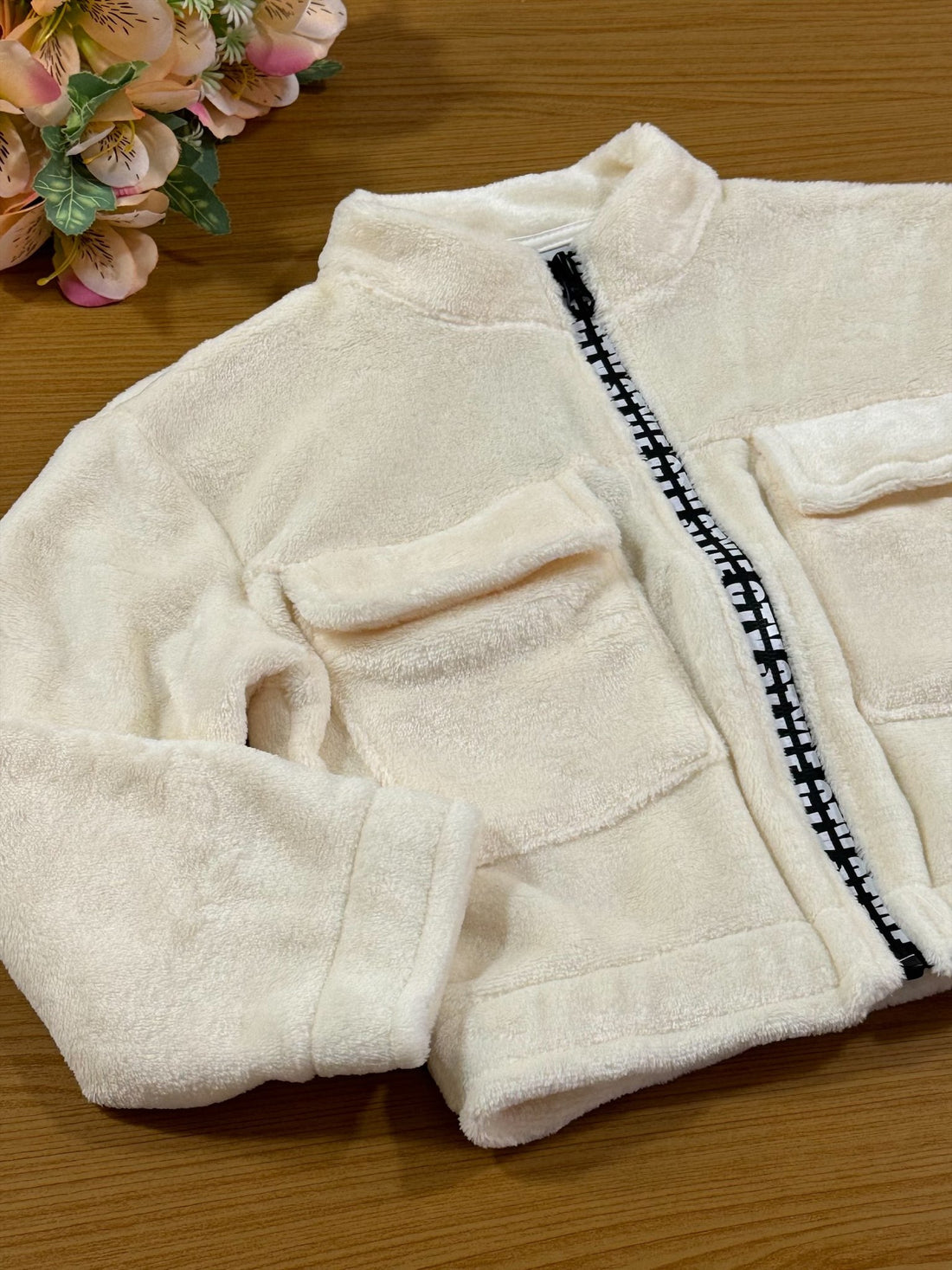 Jaqueta Infantil Catavento Inverno Pelinhos Bege