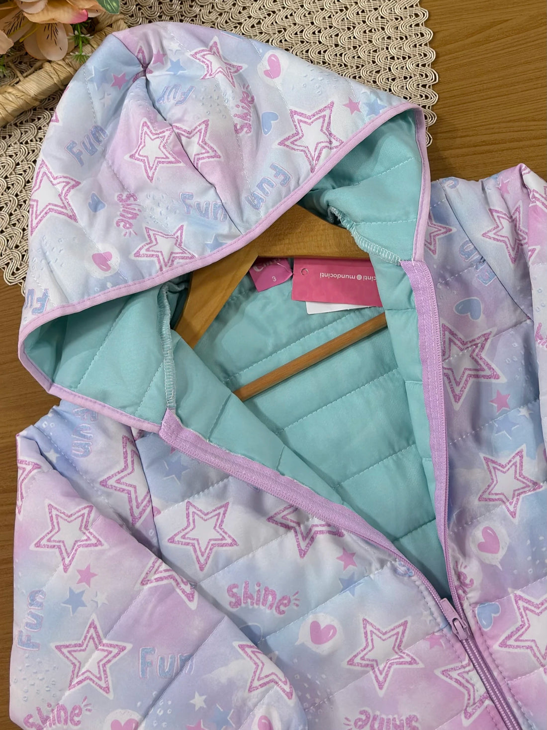 Jaqueta Infantil Cinti Inverno Colorido Estrelinhas