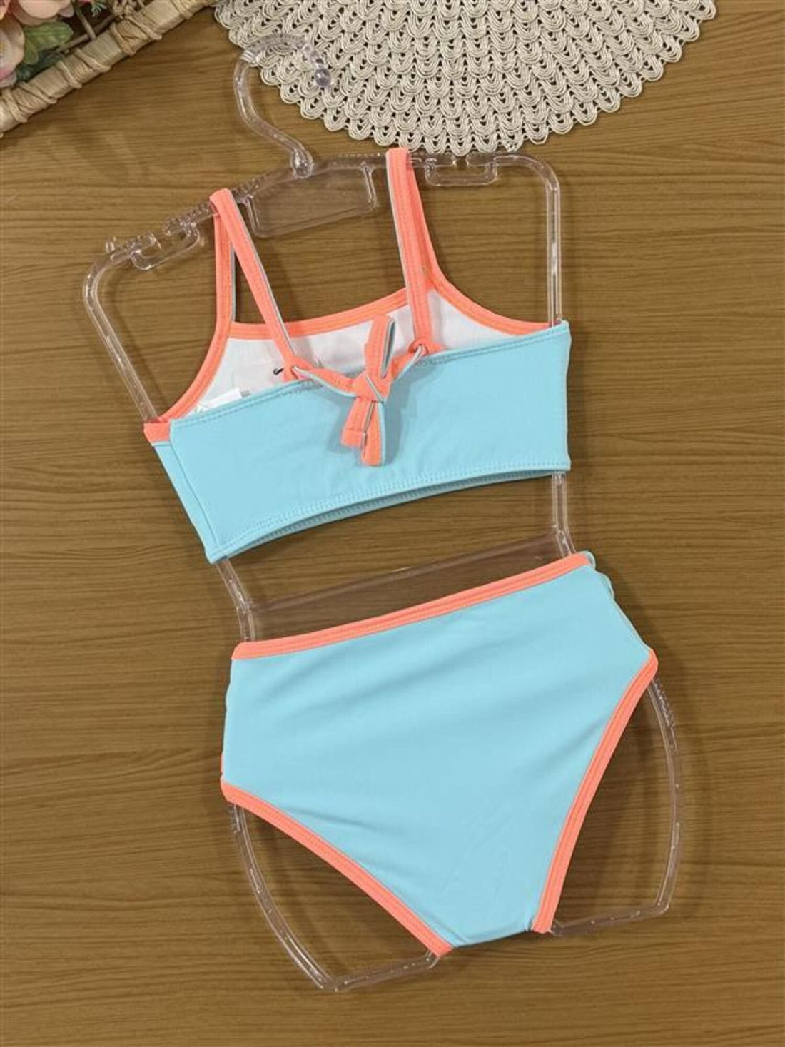 Biquíni Infantil Kukiê Verão Azul Flamingo