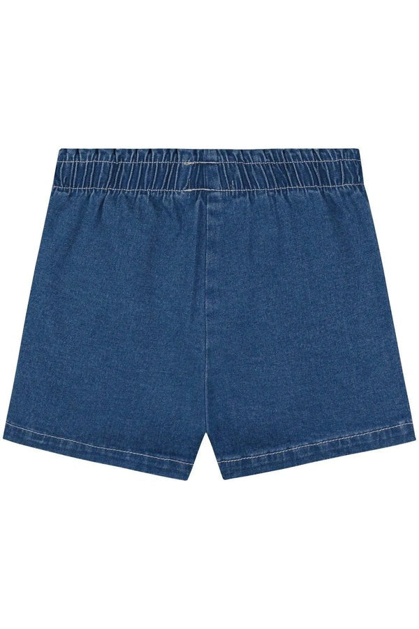 Shorts Infantil Kukiê Verão Jeans com Laço