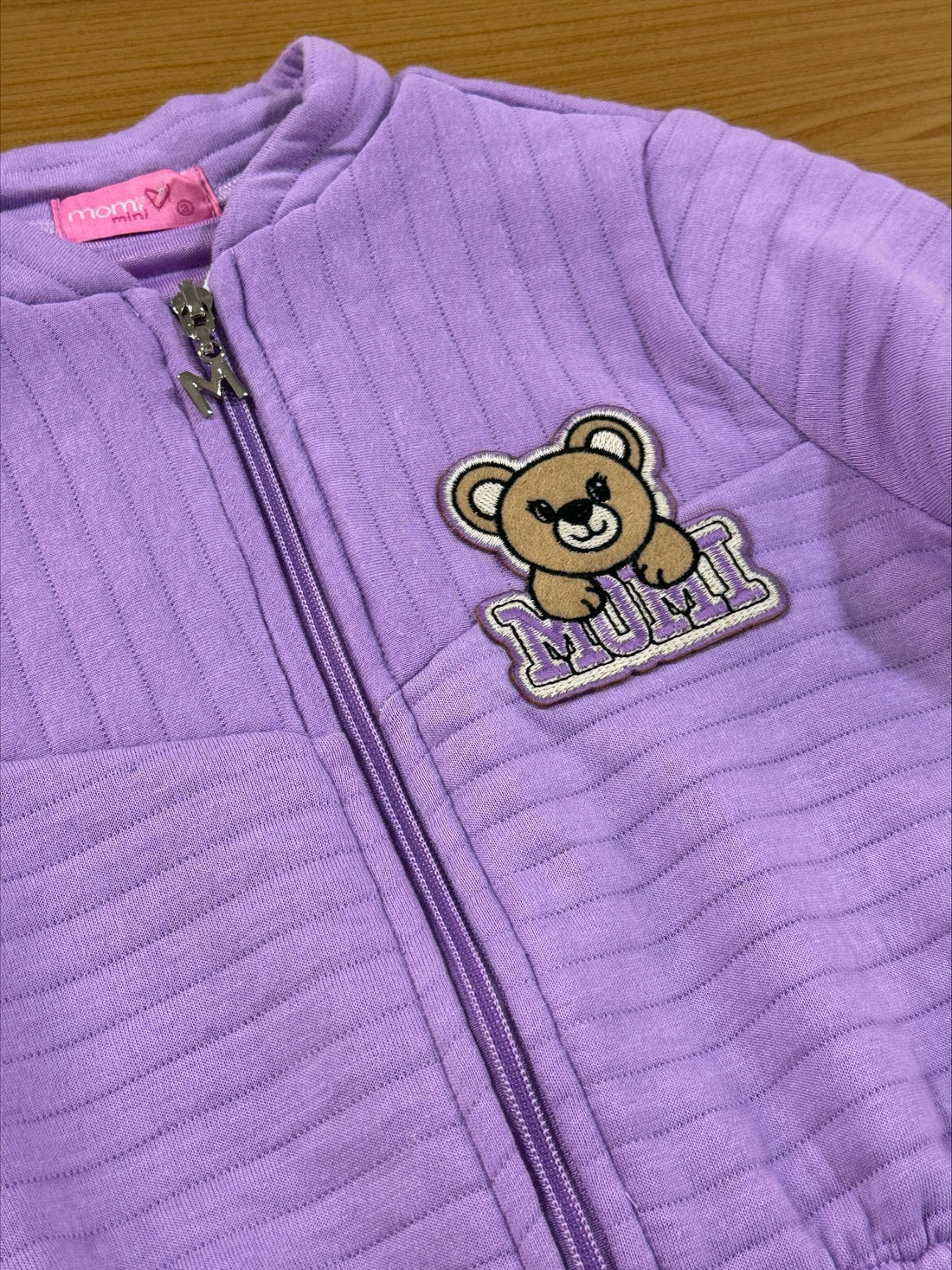 Casaco Infantil Momi Inverno Lilás Urso