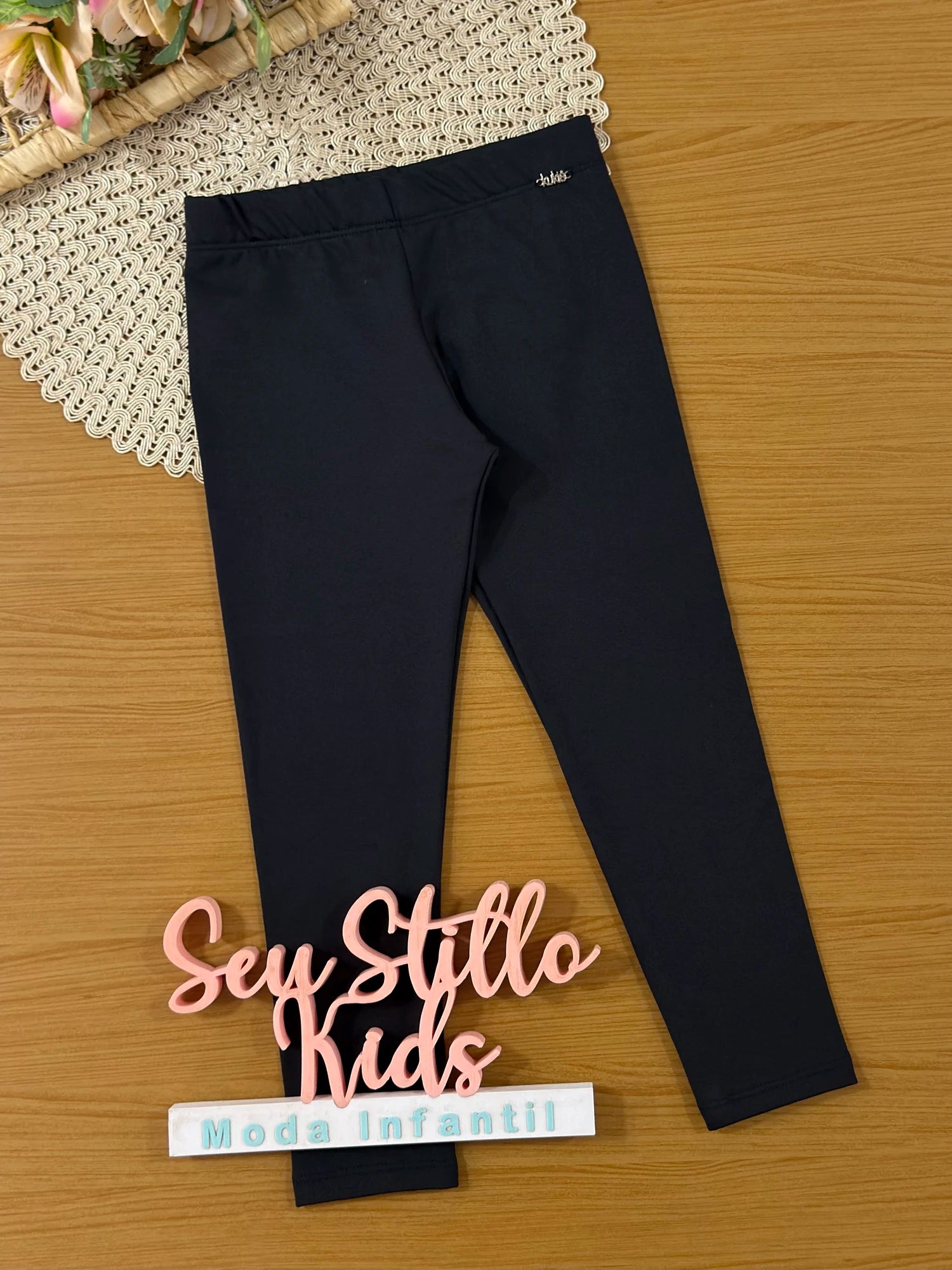 Calça Legging Infantil Kukiê Inverno Térmica Preta