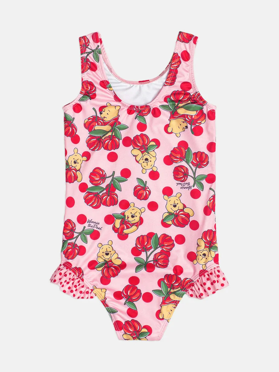 Maiô Infantil Momi Rosa Pitangas Ursinho Pooh