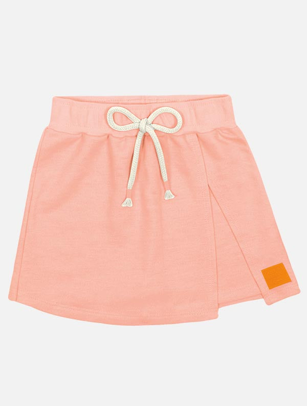 Conjunto Infantil Cinti Verão Shorts Laranja e Blusa Borboleta