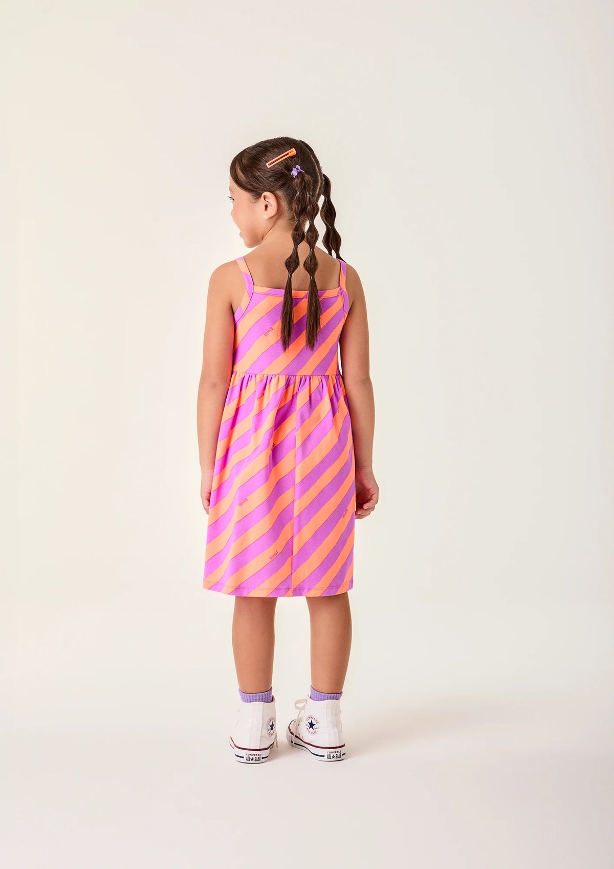 Vestido Infantil Bimbi Listrado Colorido