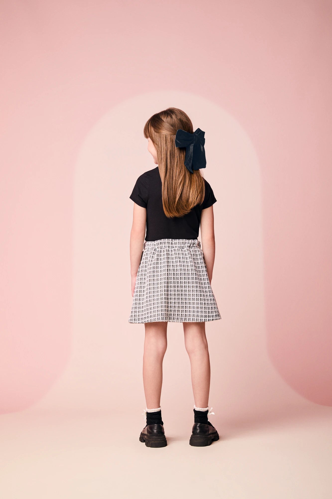 Conjunto Infantil Momi Inverno com Saia e Blusa Manga Longa Preta Amazing