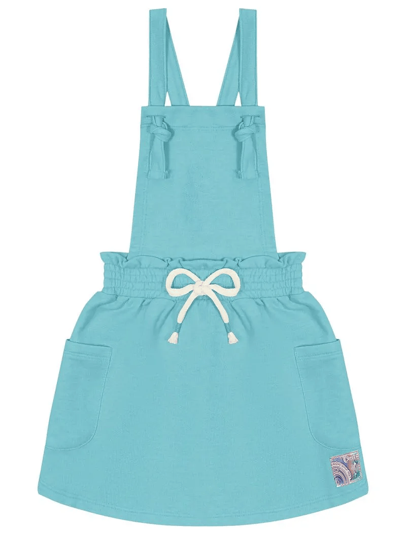 Salopete Infantil Cinti Verão Azul com Blusa Estrela