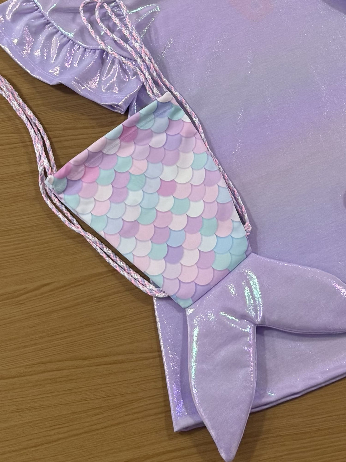 Vestido Infantil Cinti Verão Lilás com Bolsinha Sereia
