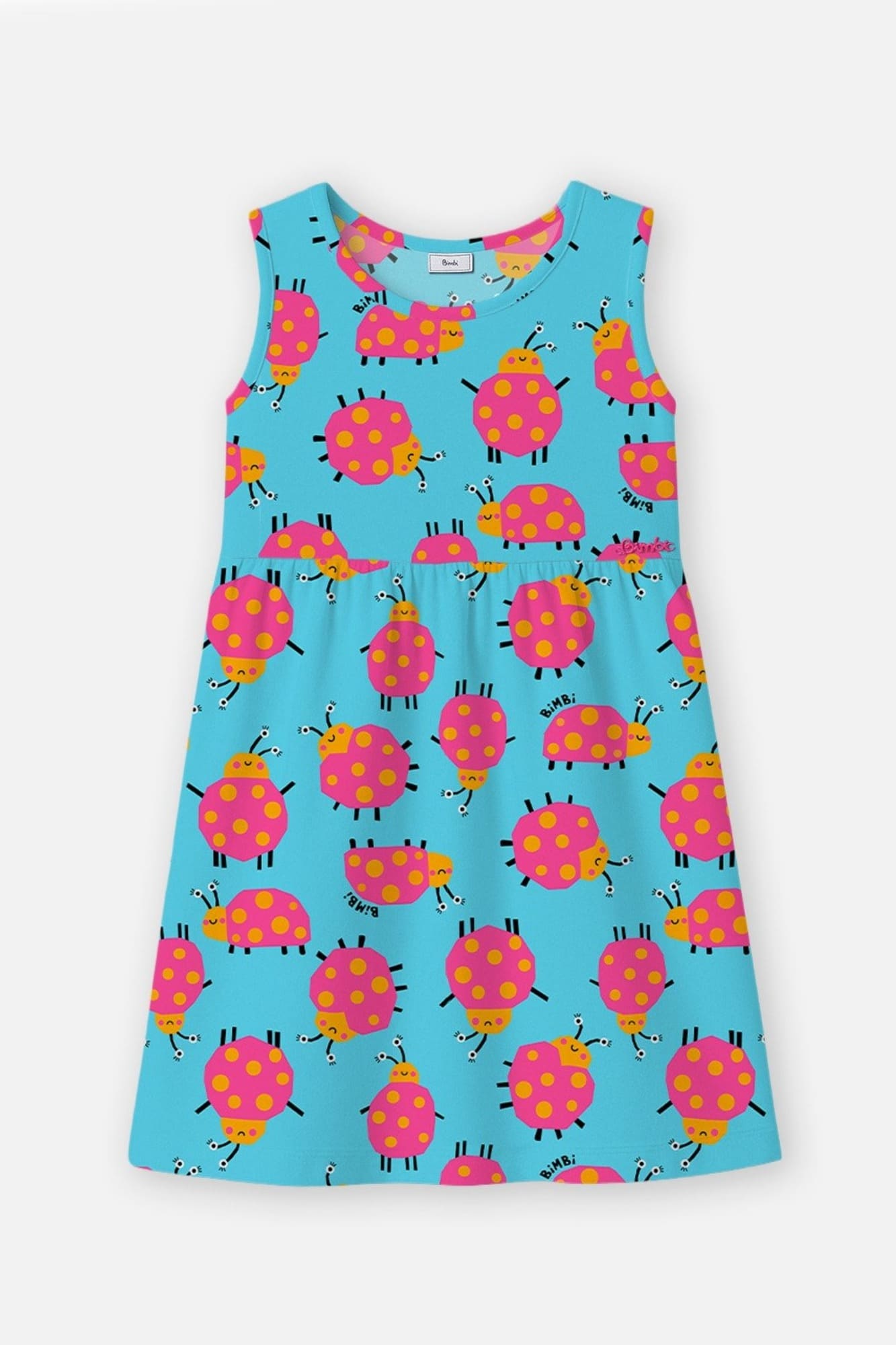 Vestido Infantil Bimbi Verão Azul Joaninha