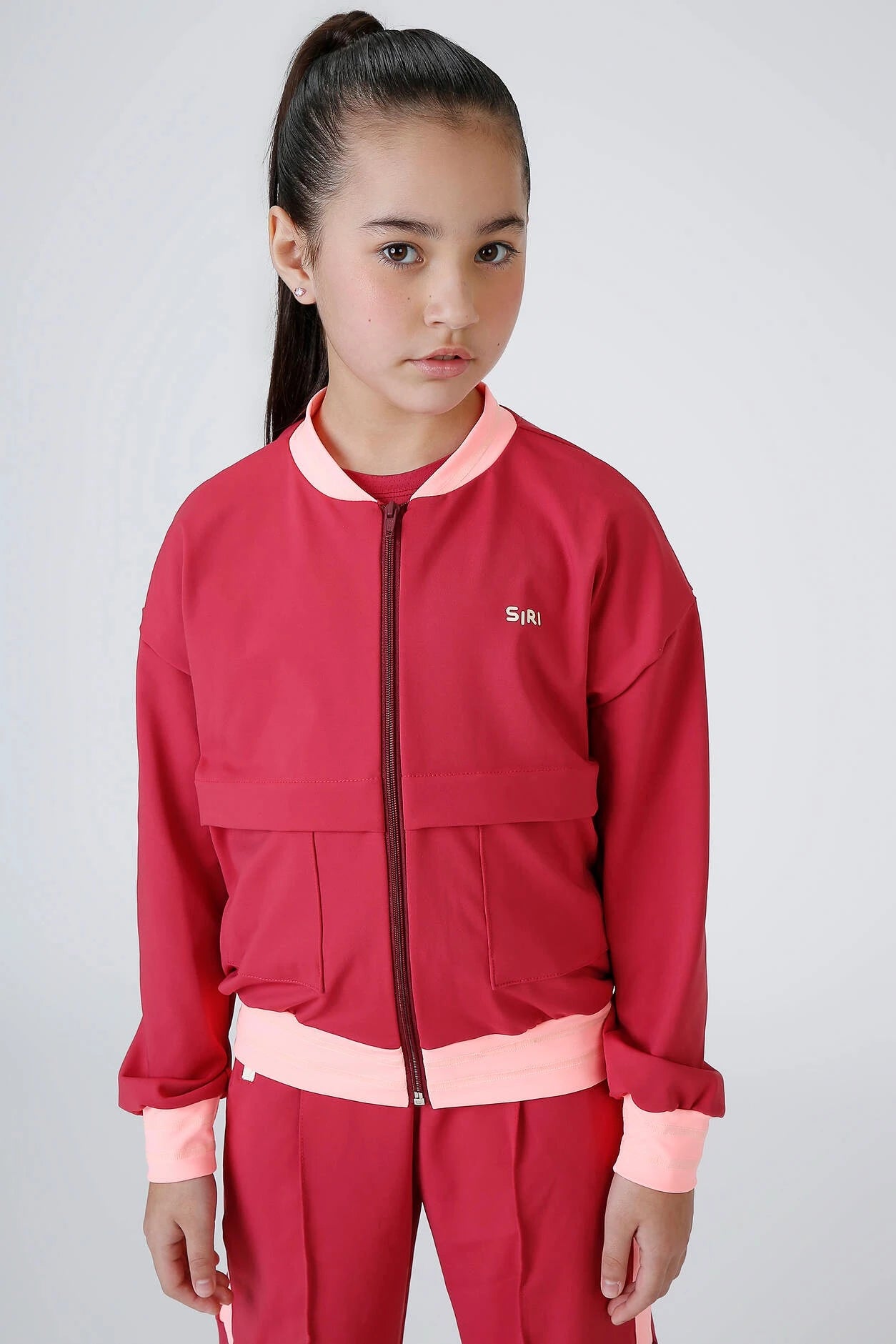 Jaqueta Infantil Siri Kids Sport Térmica Lais Vinho 42631