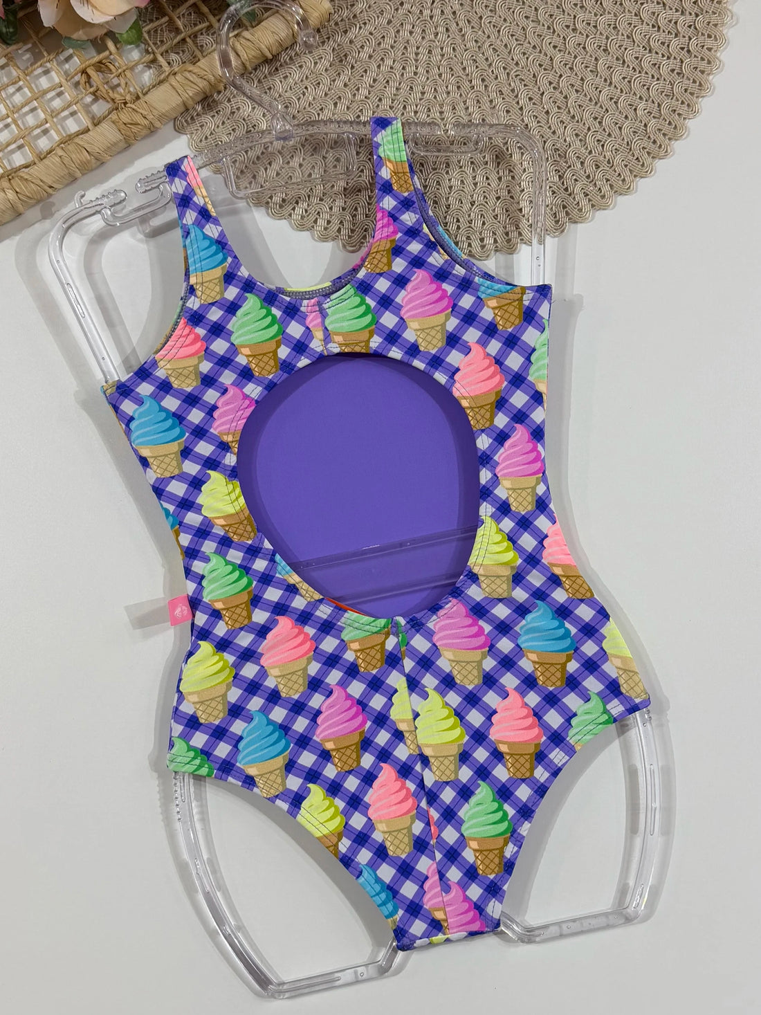 Maiô Infantil Siri Kids Roxo Carolina Ice Cream 43014