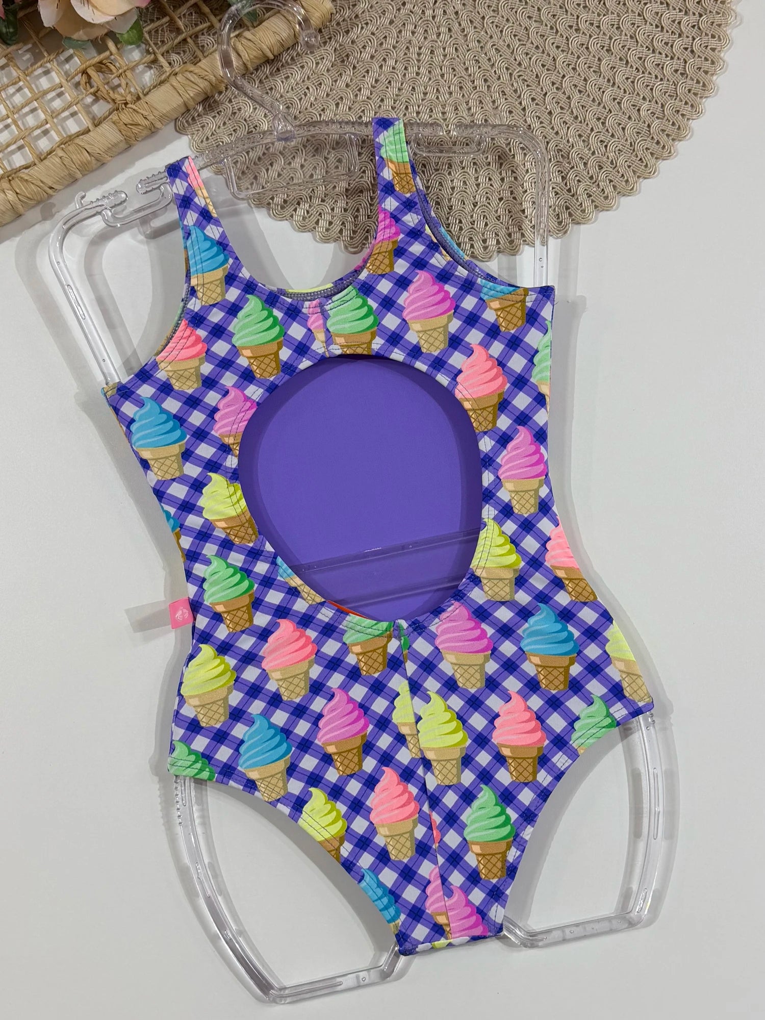 Maiô Infantil Siri Kids Roxo Carolina Ice Cream 43014