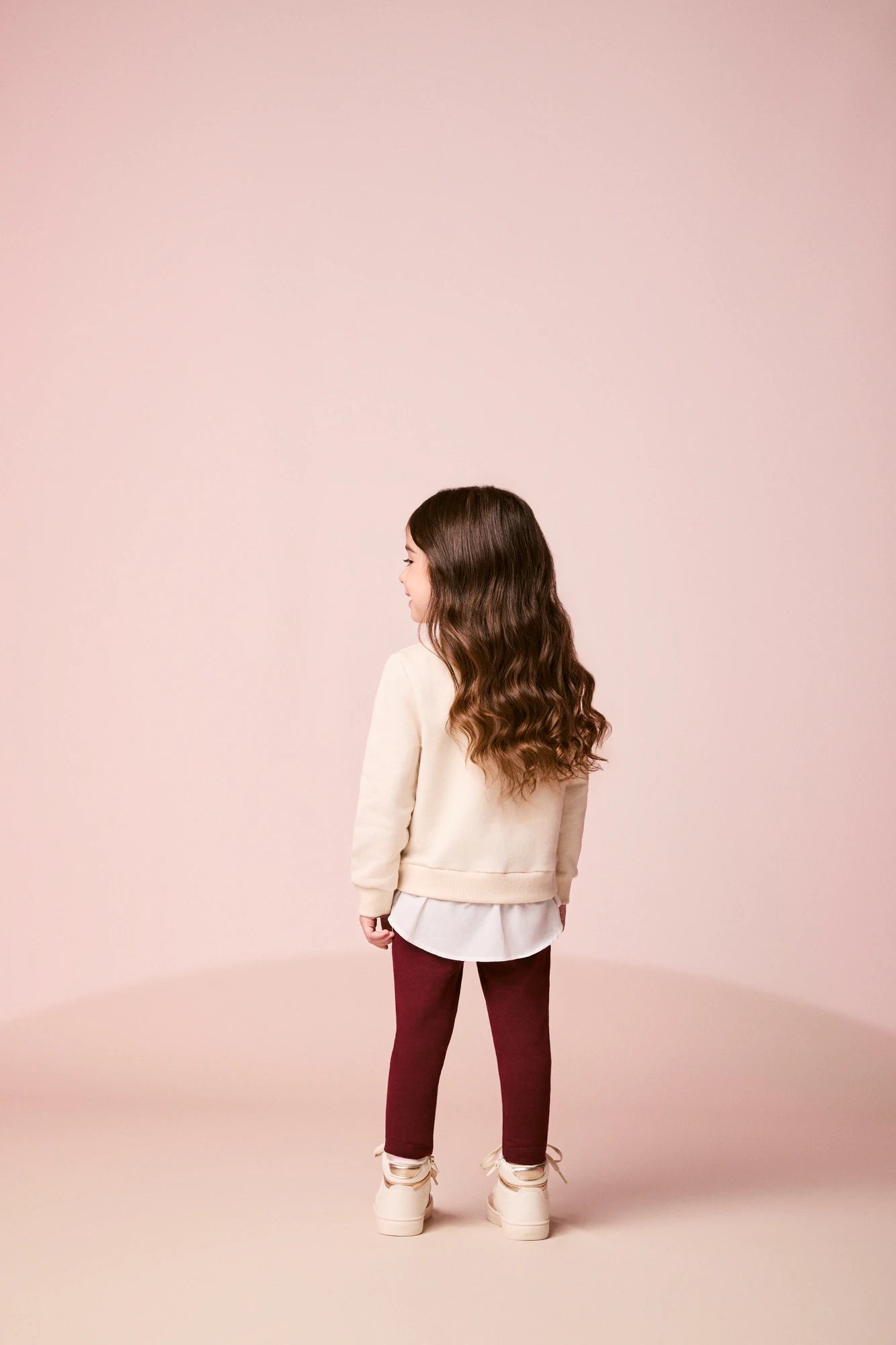 Conjunto Infantil Momi Inverno com Calça Legging Vinho e Moletom sem Flanela Bear Team
